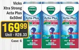 J&E Cash and Carry Vicks Acta Plus Xtra Strong Cough Syrup offer