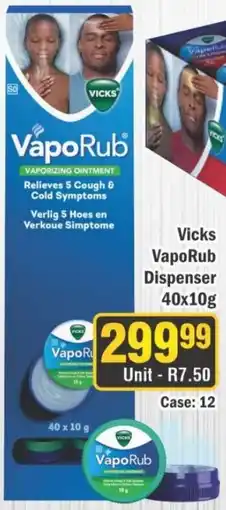 J&E Cash and Carry Vicks VapoRub offer