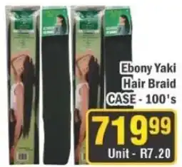 J&E Cash and Carry Ebony Yaki Hair Braid offer