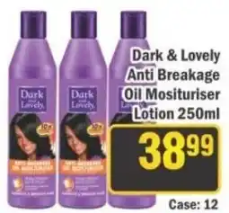 J&E Cash and Carry Dark & Lovely Anti Breakage Oil Moisturiser Lotion offer