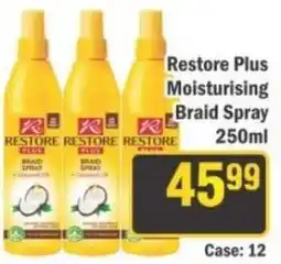 J&E Cash and Carry Restore Plus Moisturising Braid Spray offer