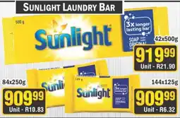J&E Cash and Carry Sunlight Laundry Bar offer