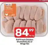 Pick n Pay Fresh chicken drumsticks or wings offer