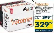 Pick n Pay Hypermarket A4 white multi-purpose photocopy paper box offer