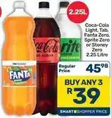 Pick n Pay Hypermarket Coca cola - coca-cola, light, tab, fanta zero, sprite zero or stoney zero offer