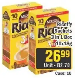 J&E Cash and Carry Ricoffy Sachets offer