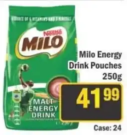 J&E Cash and Carry Milo Energy Drink Pouches offer