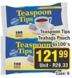 J&E Cash and Carry Teaspoon Tips Teabags Pouch offer
