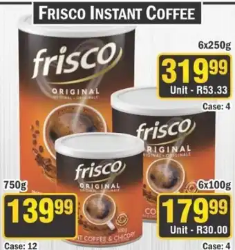 J&E Cash and Carry Frisco Instant Coffee offer