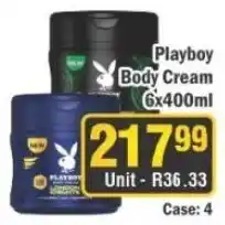 J&E Cash and Carry Playboy Body Cream offer