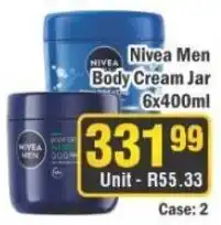 J&E Cash and Carry Nivea Men Body Cream Jar offer