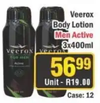 J&E Cash and Carry Veerox Body Lotion Men Active offer