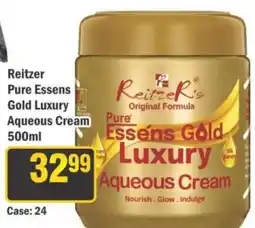 J&E Cash and Carry Reitzer's Pure Essens Gold Luxury Aqueous Cream offer