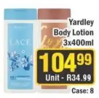J&E Cash and Carry Yardley Body Lotion offer