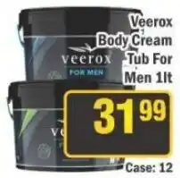 J&E Cash and Carry Veeroux Body Cream Tub For Men offer