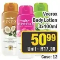 J&E Cash and Carry Veerx Body Lotion offer