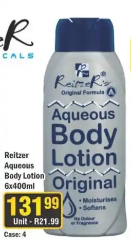 J&E Cash and Carry Reitzer Aqueous Body Lotion Original offer