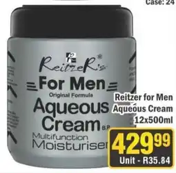 J&E Cash and Carry Reitzer's For Men Aqueous Cream offer
