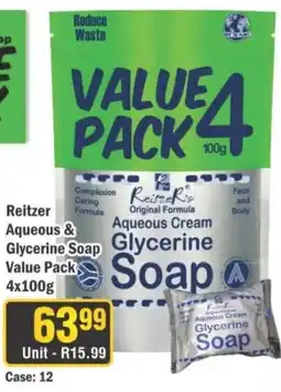 J&E Cash and Carry Reitzer Aqueous & Glycerine Soap offer