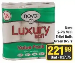 J&E Cash and Carry Nova Luxury soft Toilet Rolls offer