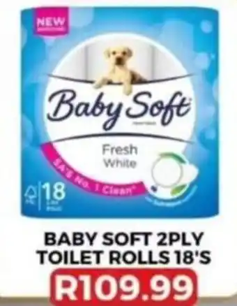Baby Soft 2PLY Toilet Rolls