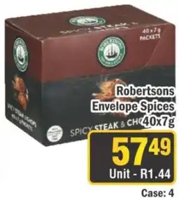 J&E Cash and Carry Robertsons Envelope Spices offer