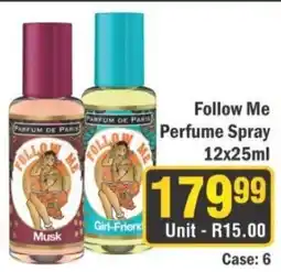 J&E Cash and Carry Follow Me Perfume Spray offer
