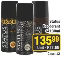 J&E Cash and Carry Status Deodorant offer