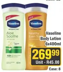 J&E Cash and Carry Vaseline Body Lotion offer