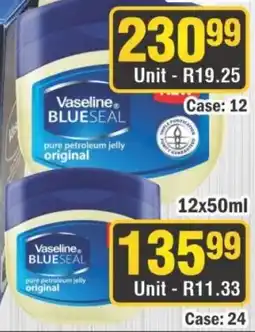 J&E Cash and Carry Vaseline BLUESEAL pure petroleum jelly original offer