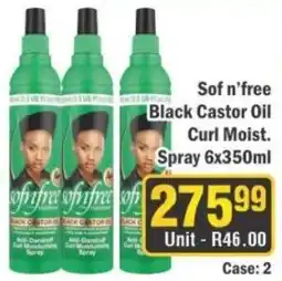 J&E Cash and Carry Sof n'free Black Castor Oil Curl Moist. Spray offer