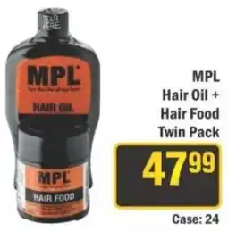 J&E Cash and Carry MPL Hair Oil + Hair Food Twin Pack offer