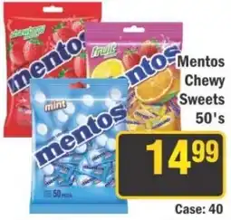 J&E Cash and Carry Mentos Chewy Sweets 50's offer