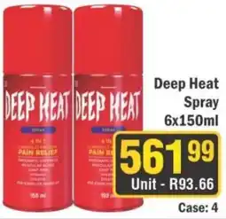 J&E Cash and Carry Deep Heat Spray offer
