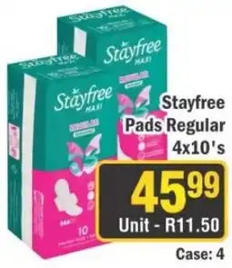 J&E Cash and Carry Stayfree Pads Regular offer
