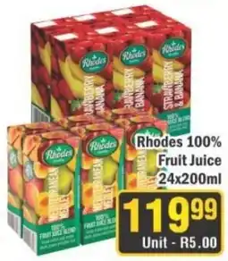 J&E Cash and Carry Rhodes 100% Fruit Juice offer