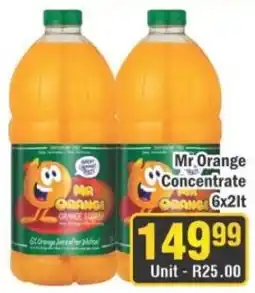 J&E Cash and Carry Mr Orange Concentrate offer