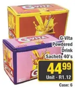 J&E Cash and Carry G-Vita Powdered Drink Sachets offer