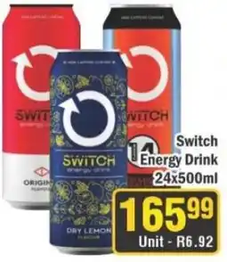 J&E Cash and Carry Switch Energy Drink offer