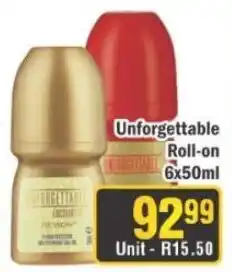 J&E Cash and Carry Unforgettable Roll-on offer
