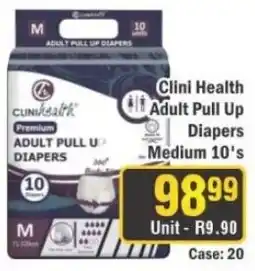 J&E Cash and Carry Clini Health Adult Pull Up Diapers offer