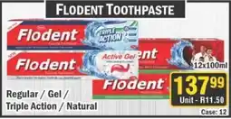 J&E Cash and Carry Flodent Toothpaste offer