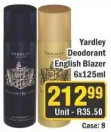 J&E Cash and Carry Yardley Deodorant English Blazer offer