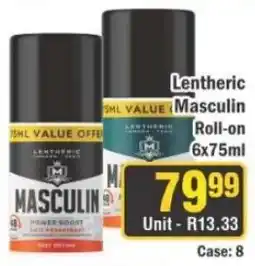 J&E Cash and Carry Lentheric Masculin Roll-on offer