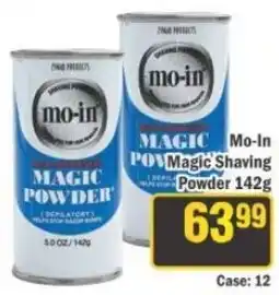 J&E Cash and Carry Mo-in Magic Shaving Powder offer
