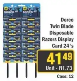 J&E Cash and Carry Dorco Twin Blade Disposable Razors offer