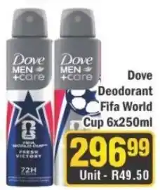 J&E Cash and Carry Dove Deodorant Fifa World Cup offer