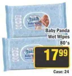 J&E Cash and Carry Baby Panda Wet Wipes offer