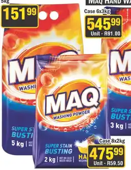 J&E Cash and Carry Maq washing powder offer