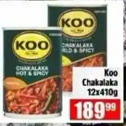 Devland Cash And Carry Koo Chakalaka Hot & Spicy offer